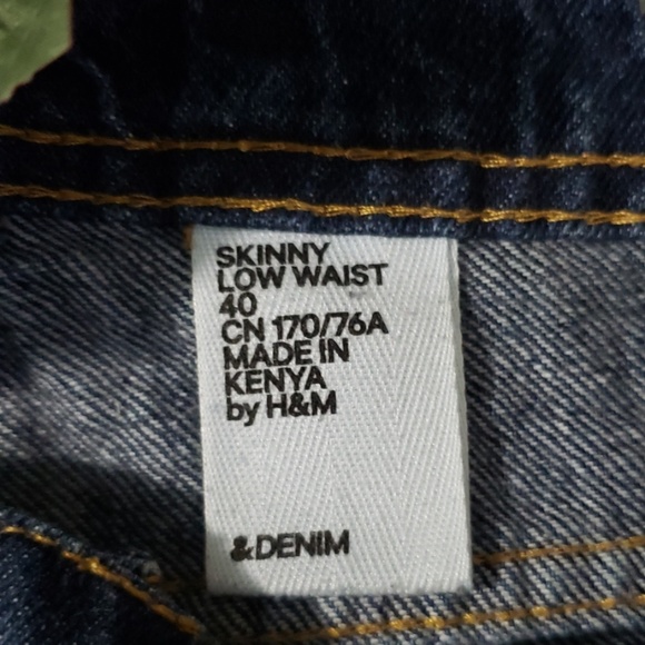 H&Mdenim shorts blue skinny low waist 40 - Picture 5 of 8